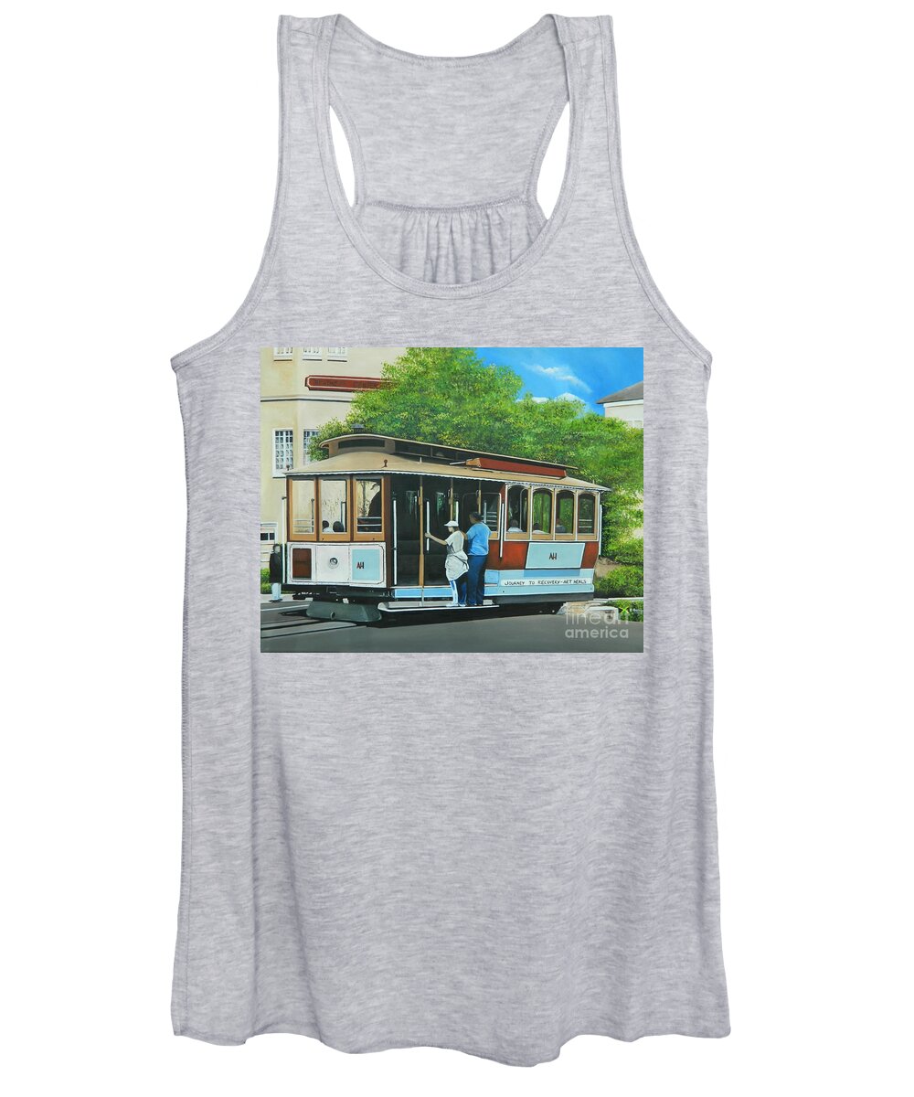 Art Women's Tank Top featuring the painting Art Heals by Kenneth Harris