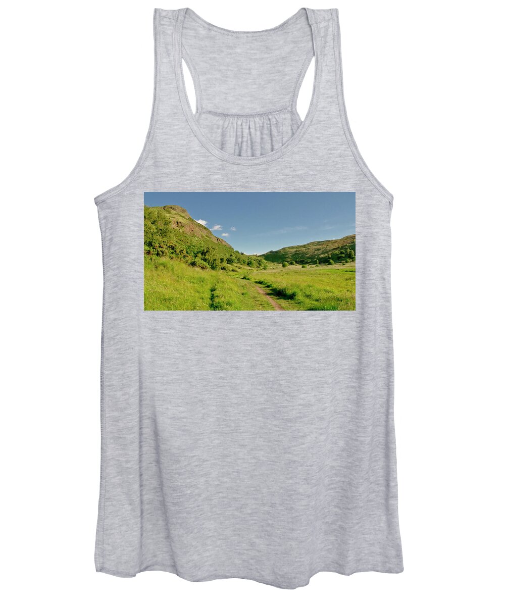 Edinburgh Women's Tank Top featuring the photograph At the base of the ancient volcano. by Elena Perelman