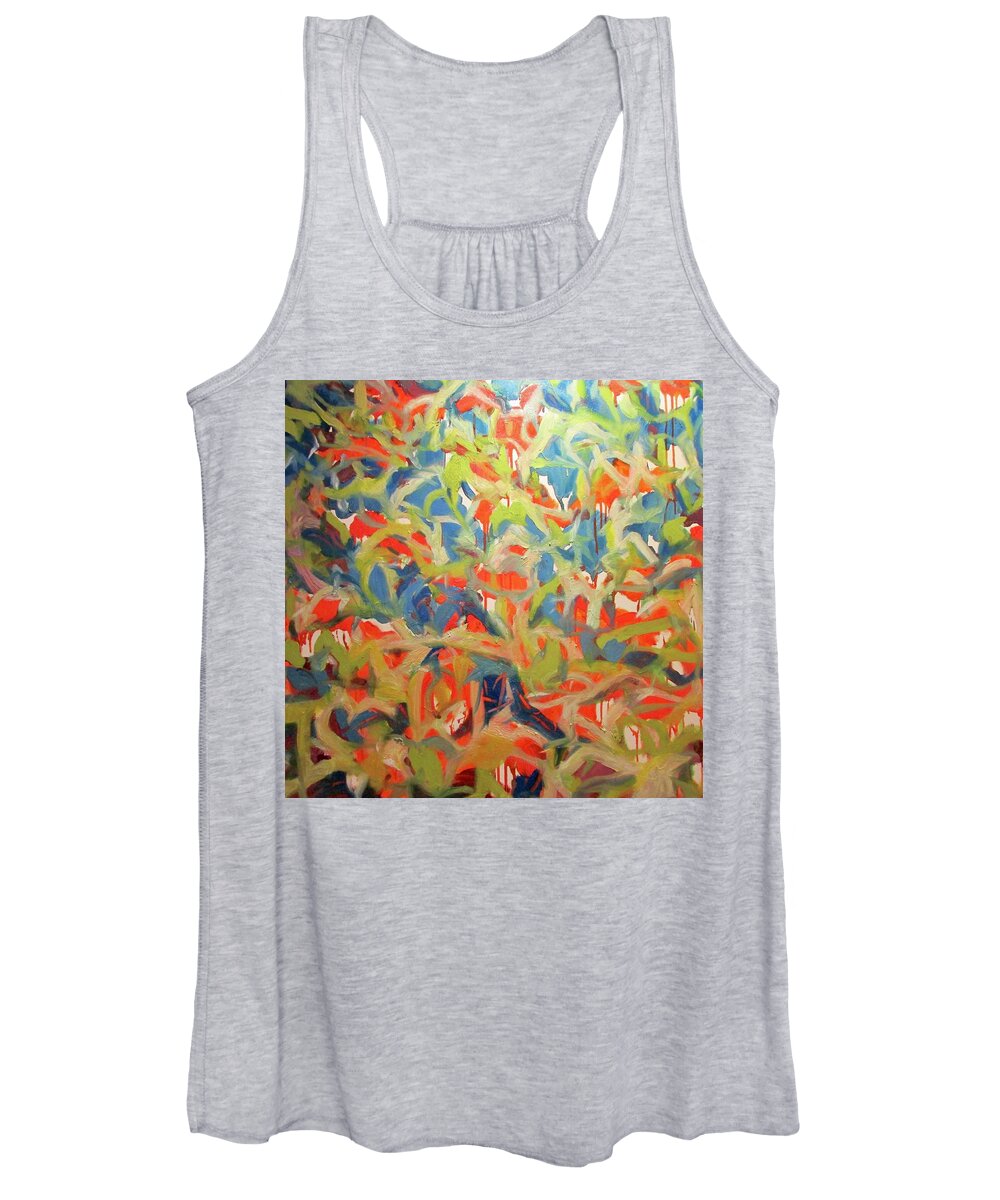 Abstract Women's Tank Top featuring the painting At The Top by Steven Miller
