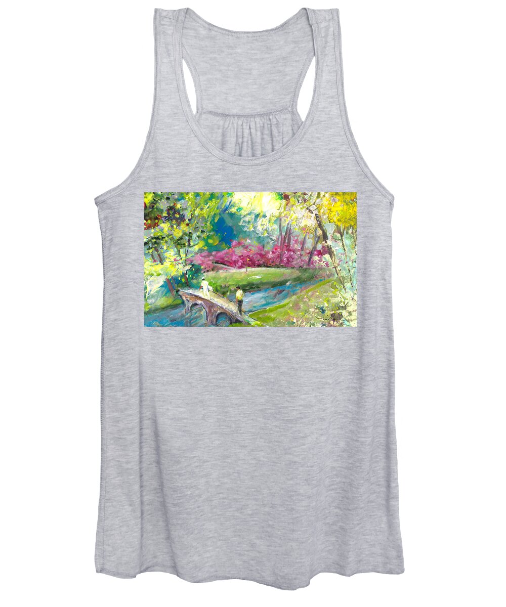 Augusta Women's Tank Top featuring the painting Augusta Golf Course by Miki De Goodaboom
