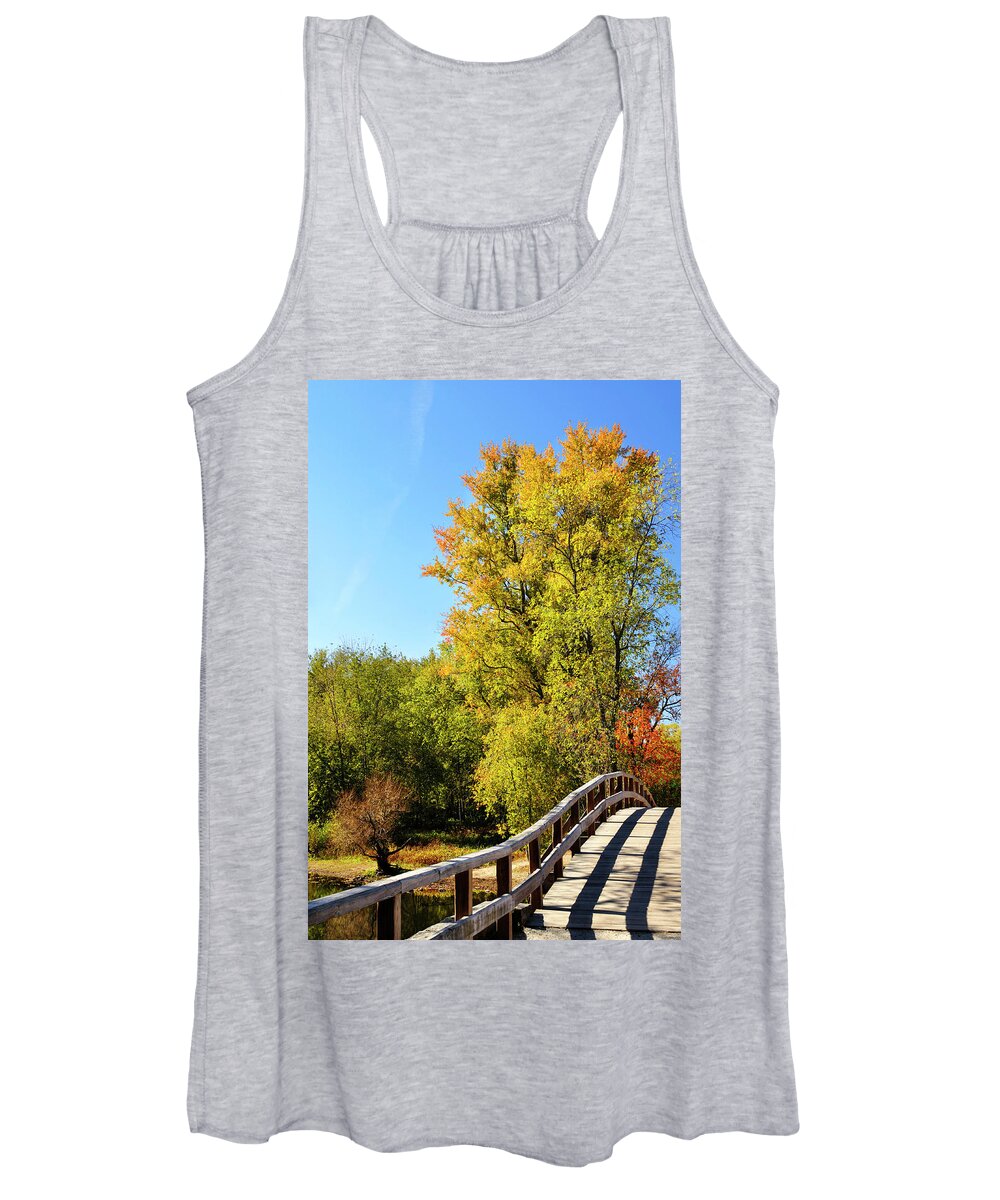 Autumn Women's Tank Top featuring the photograph Autumnal North Bridge by Luke Moore
