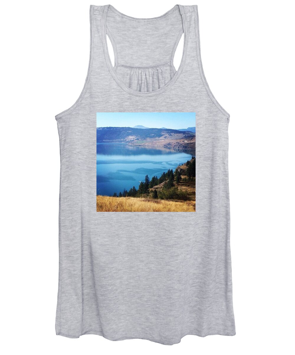 Landscape Women's Tank Top featuring the photograph Awesome Lake View by Sarah Robinson