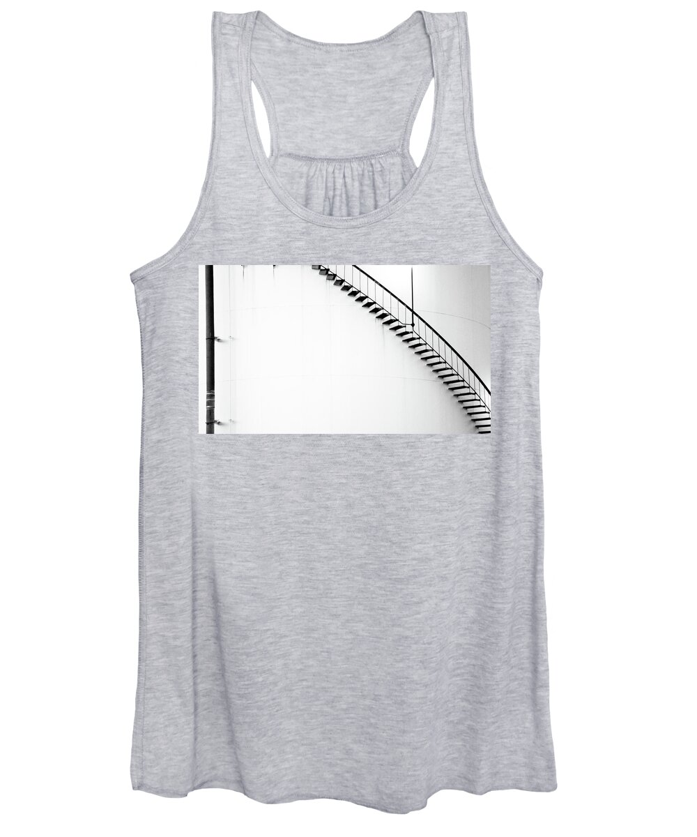 Cleveland Women's Tank Top featuring the photograph B and W Stairs by Stewart Helberg