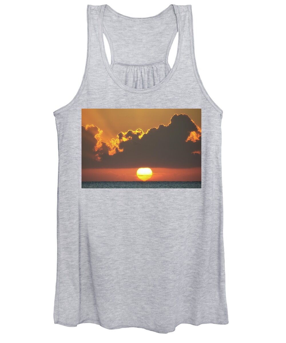 Clouds Women's Tank Top featuring the photograph Ball of Fire by David Buhler
