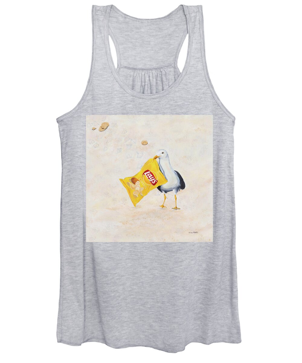 Coastal Women's Tank Top featuring the painting Bandit by Donna Tucker