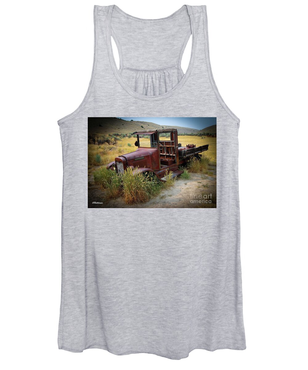 Bannack Women's Tank Top featuring the photograph Bannack Montana Old Truck by Veronica Batterson