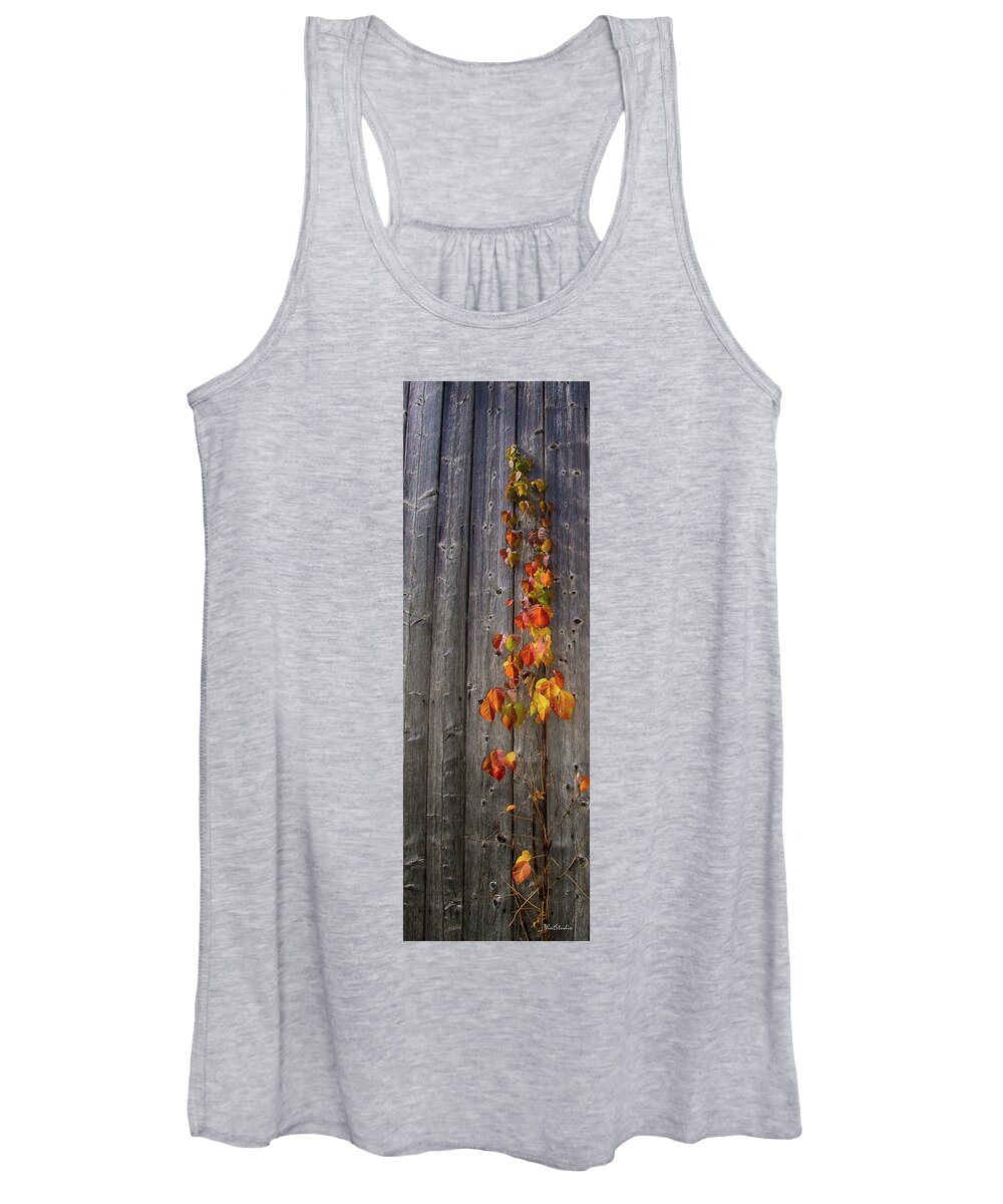 Vermont Women's Tank Top featuring the photograph Barnyard Vine by Tim Kathka