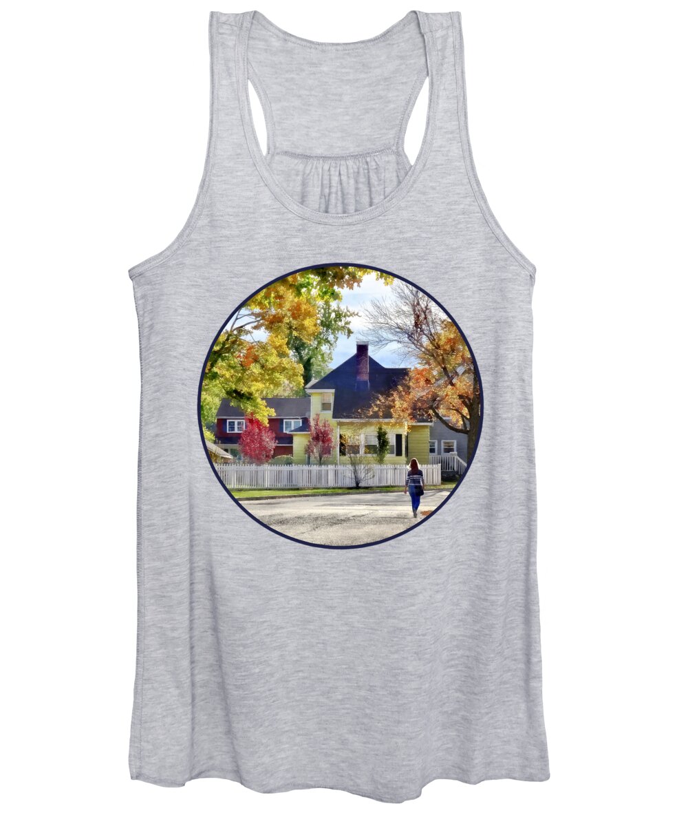 Autumn Women's Tank Top featuring the photograph Beautiful Autumn Afternoon by Susan Savad