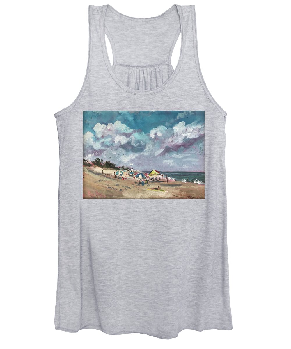 Impressionism Women's Tank Top featuring the painting Bethany Sky by Maggii Sarfaty