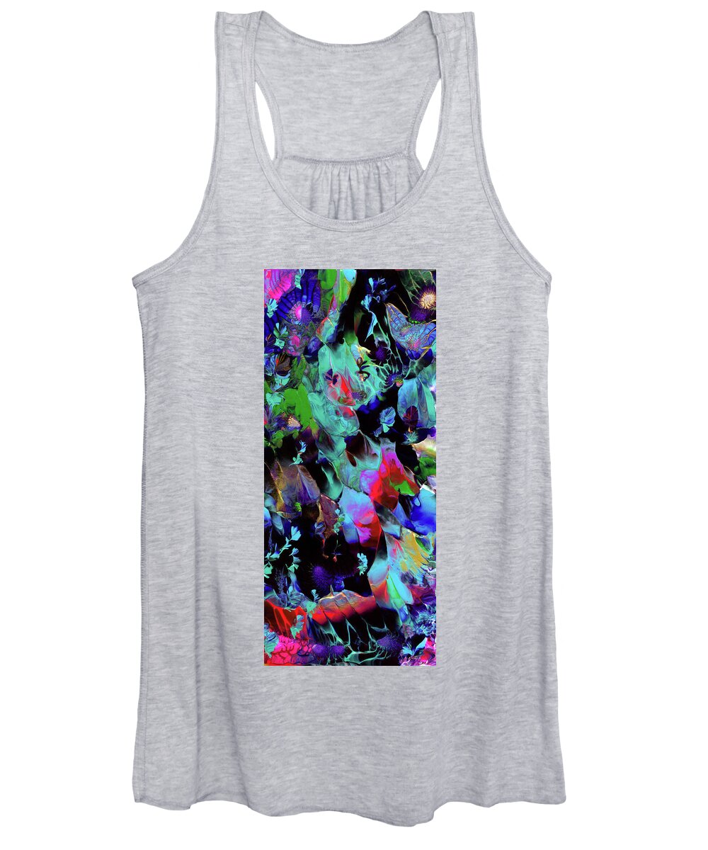 Outer Space Women's Tank Top featuring the painting Beyond the Webbed Galaxy by Nan Bilden