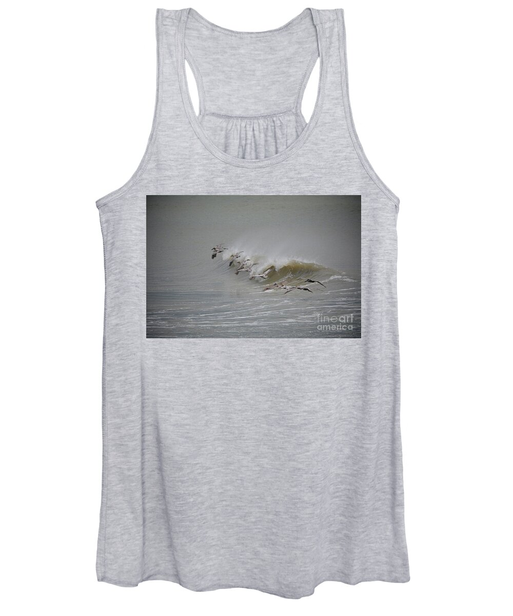 Birds Women's Tank Top featuring the photograph Outer Banks OBX #13 by Buddy Morrison