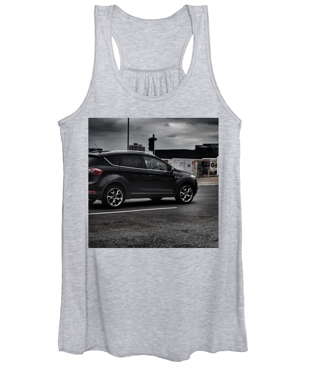Cars Women's Tank Top featuring the photograph Black at its best by Joshua Miranda
