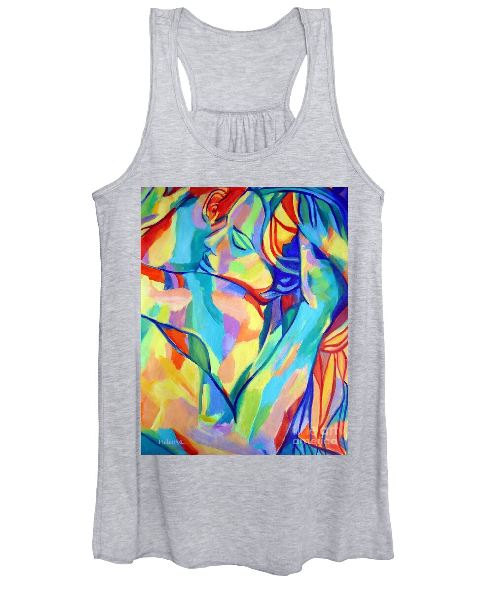 Love Paintings Women's Tank Top featuring the painting Bliss by Helena Wierzbicki