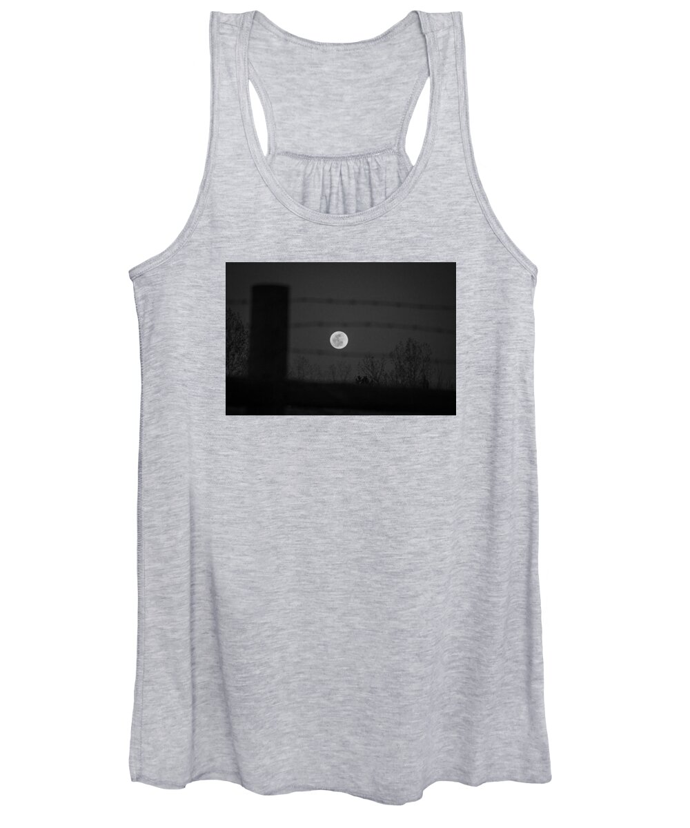 Blood Moon Women's Tank Top featuring the photograph Blood Moon by Stephen Holst