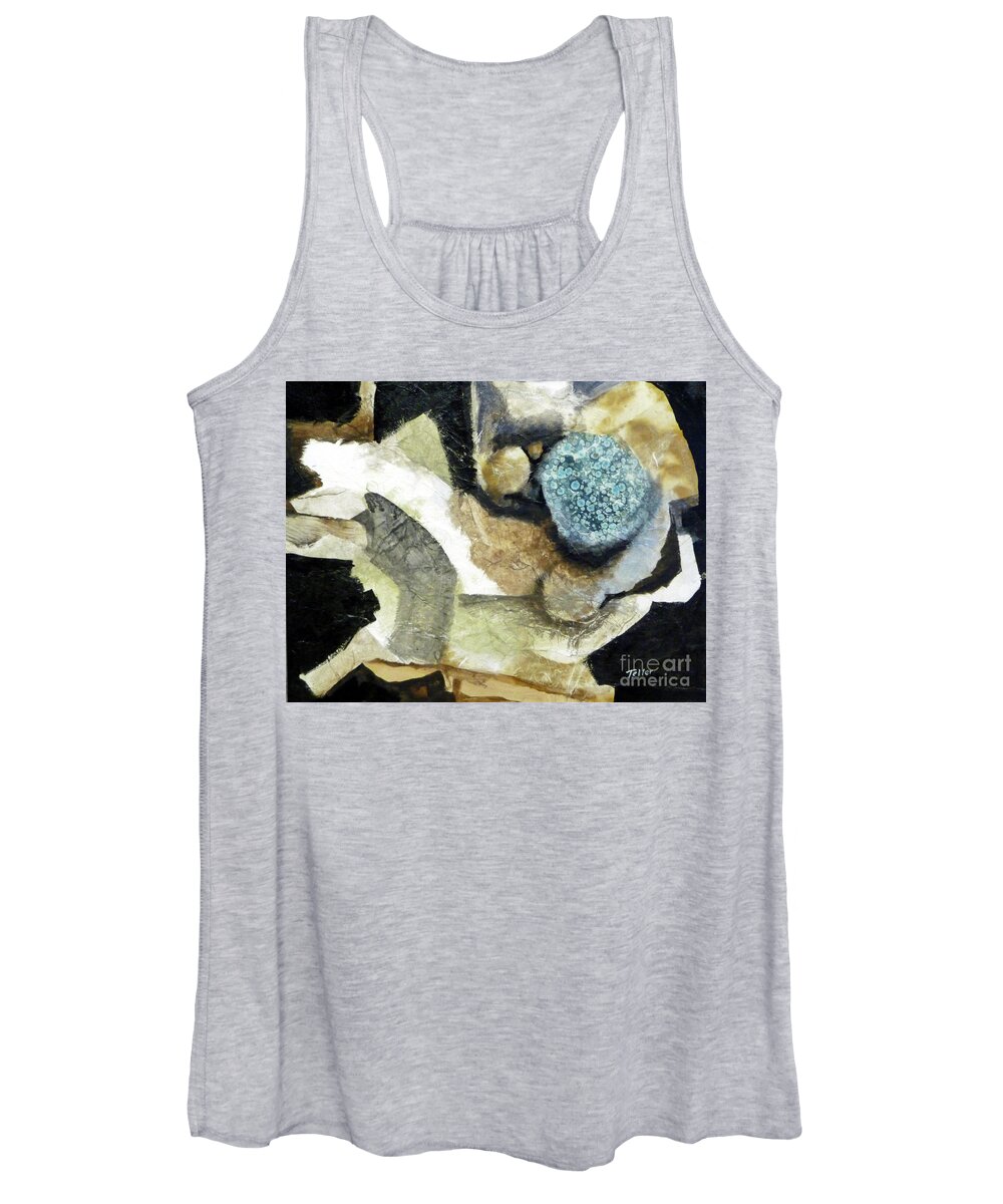  Women's Tank Top featuring the painting Blue Nest by Douglas Teller
