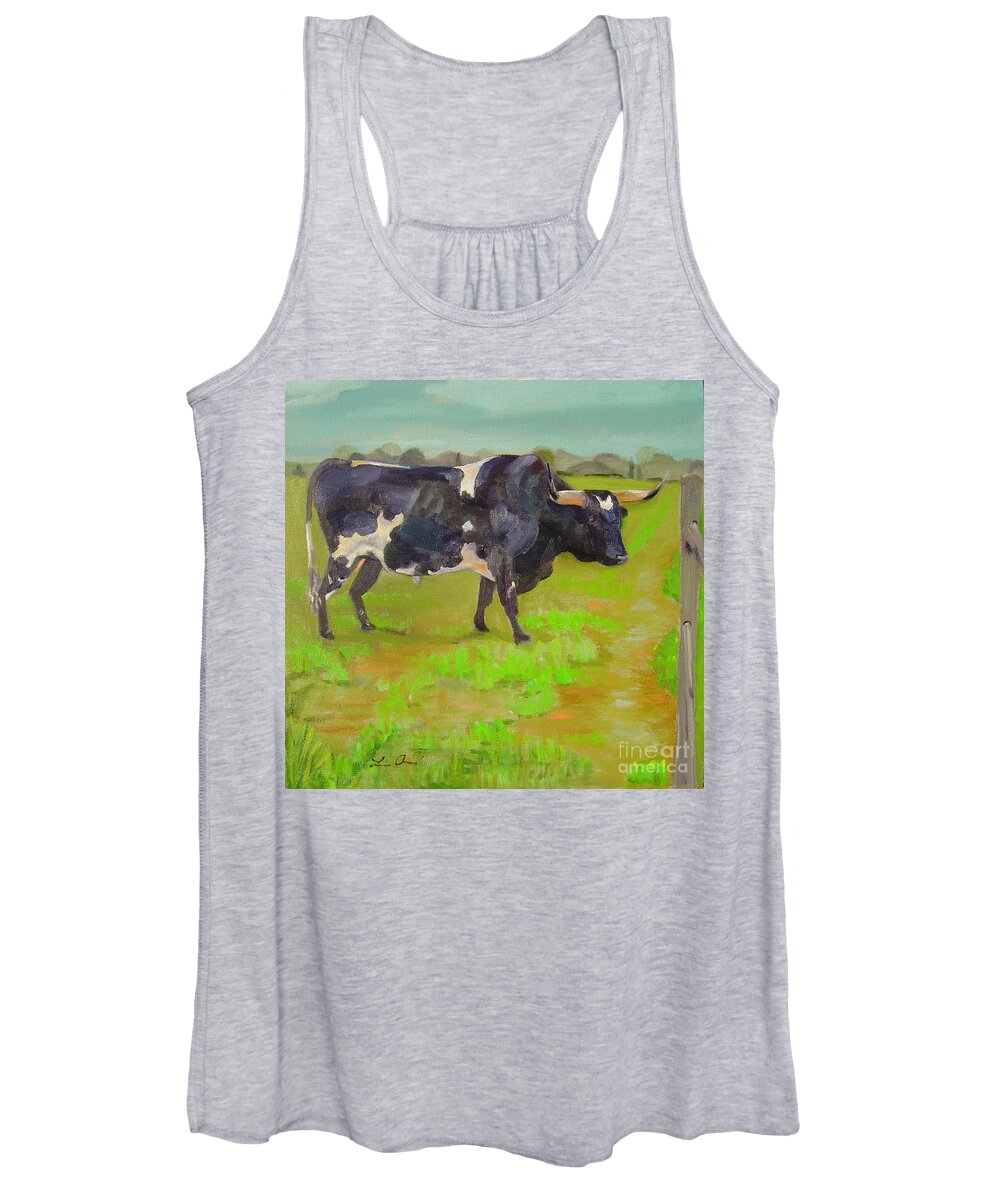 Southwest Women's Tank Top featuring the painting Bold Beauty by Lilibeth Andre