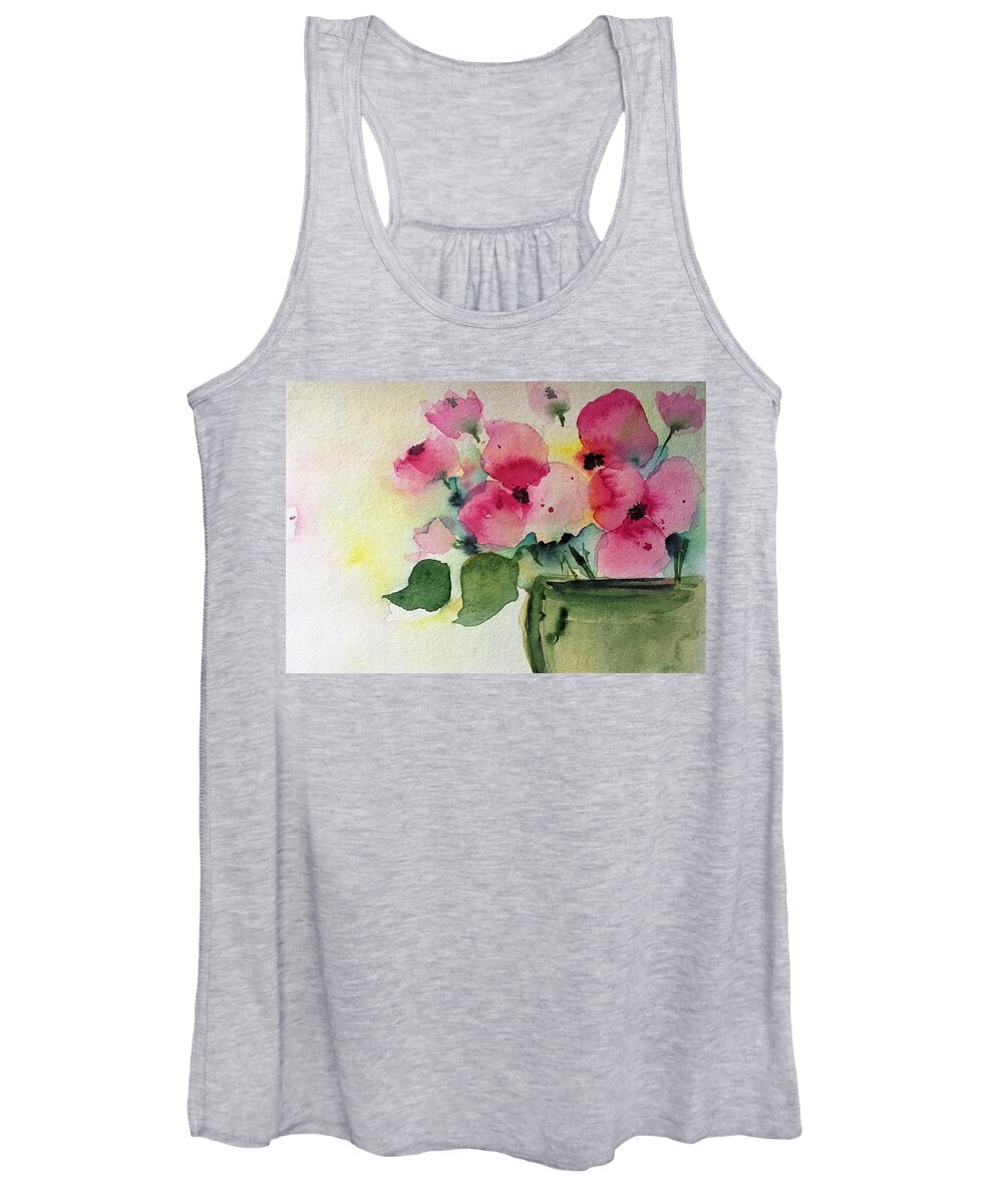 Flowers Women's Tank Top featuring the painting Bouquet 2 by Britta Zehm