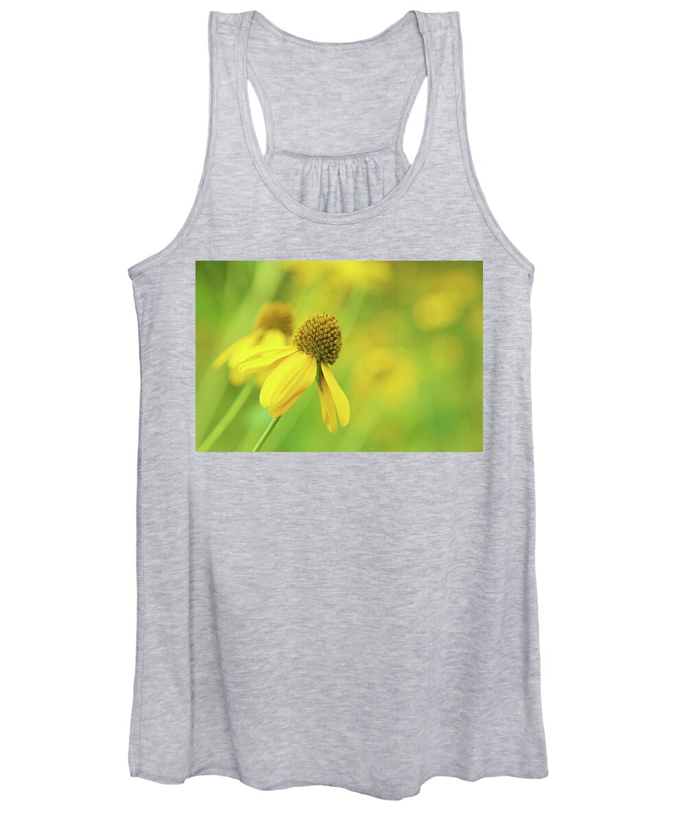 Flower Women's Tank Top featuring the photograph Bright Yellow Flower by David Stasiak