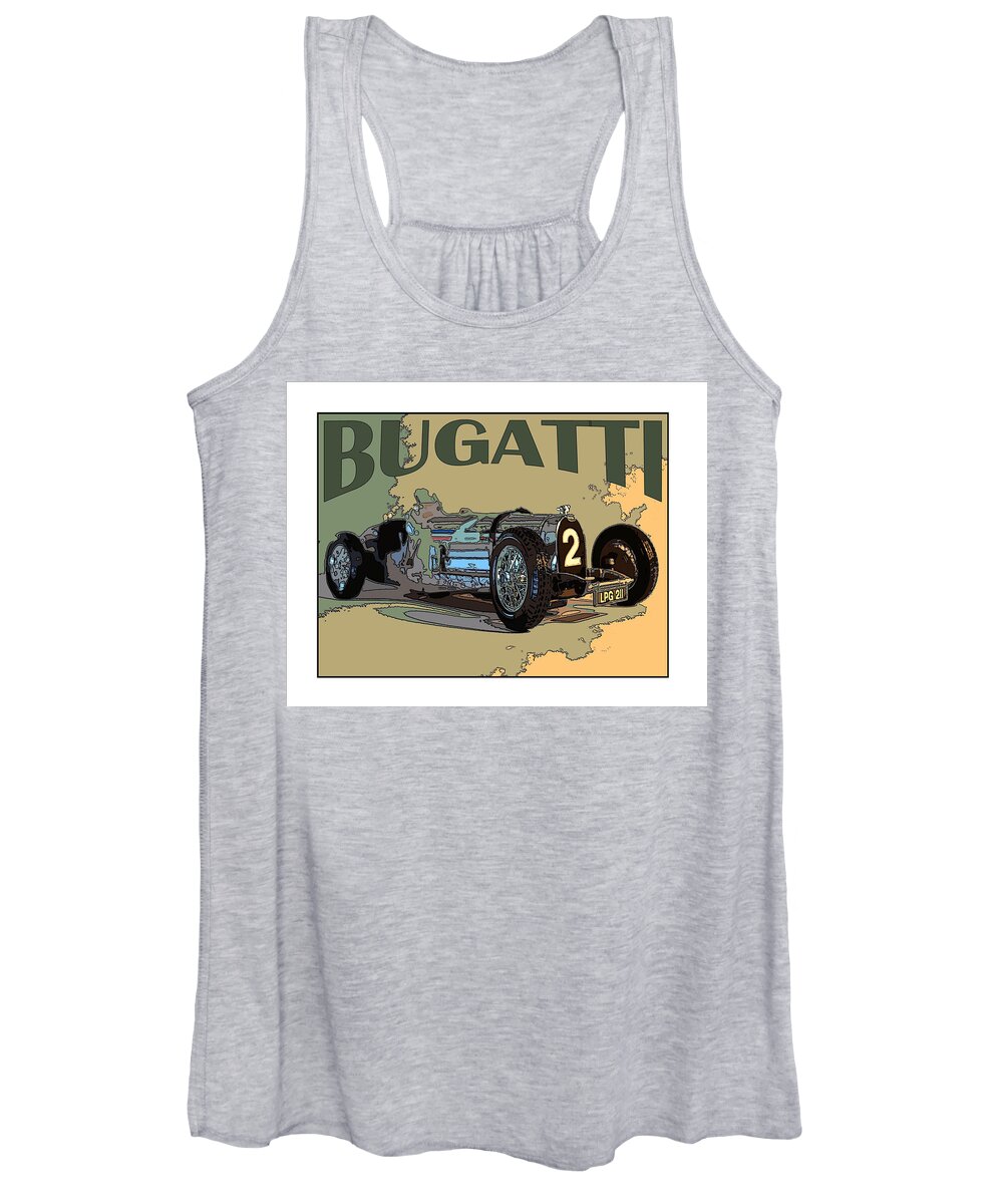 Bugatti Women's Tank Top featuring the photograph Bugatti #2 by James Rentz