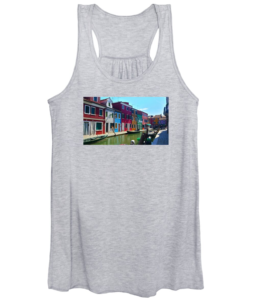 Burano Women's Tank Top featuring the photograph Burano by Kay Klinkers