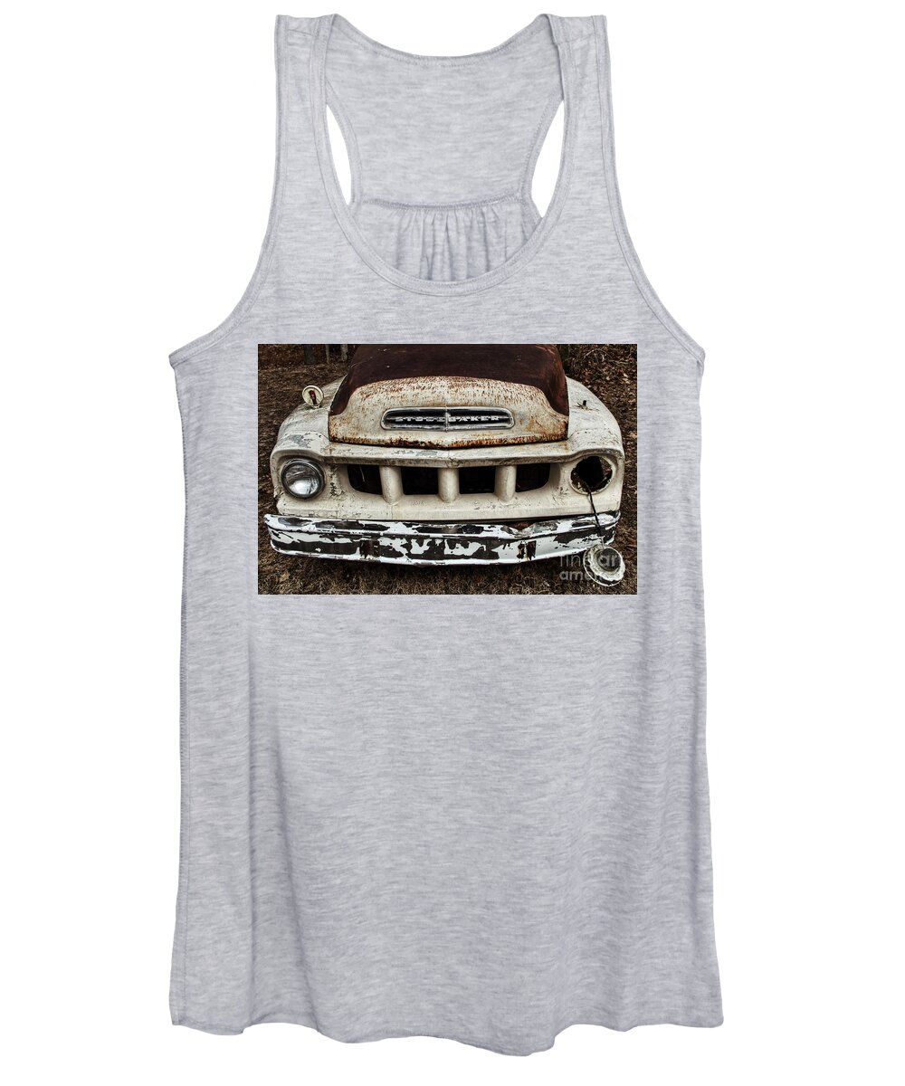 Truck Women's Tank Top featuring the photograph Busted Flat In Baton Rouge by Terry Doyle