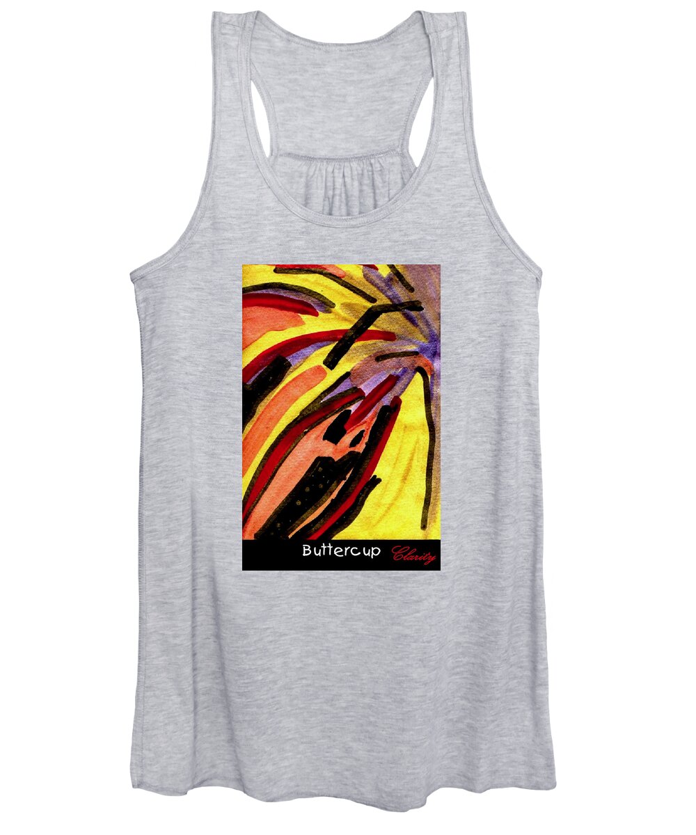 Buttercup Women's Tank Top featuring the painting Buttercup by Clarity Artists