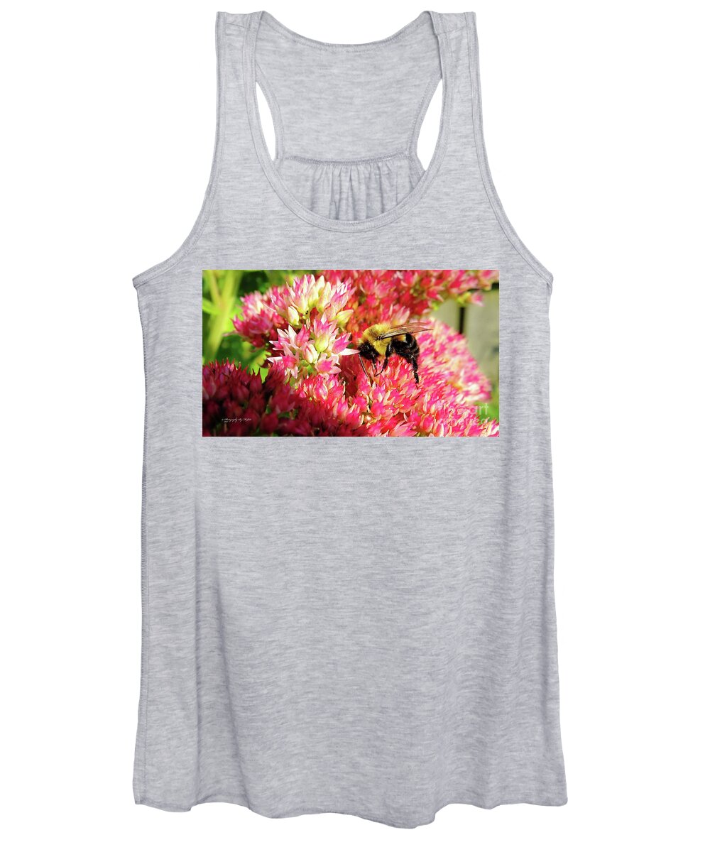 Bee Women's Tank Top featuring the photograph Buzy Bee by Ms Judi