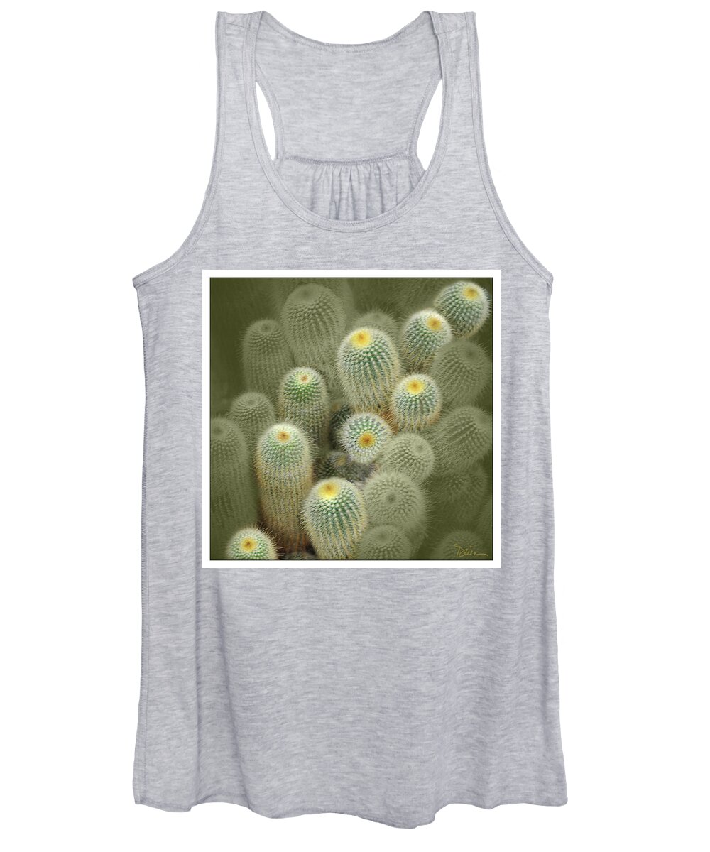 Cactus Women's Tank Top featuring the photograph Cactus Parade by Peggy Dietz