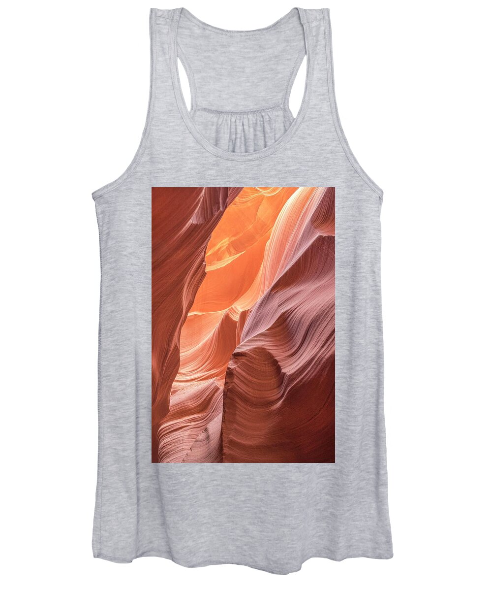 Antelope Canyon Women's Tank Top featuring the photograph Canyon Magic by Jeanne May