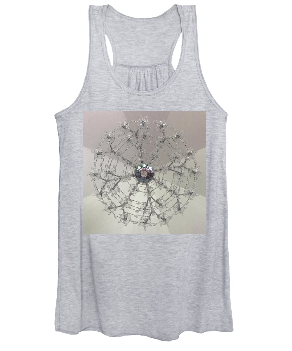 Chandelier Women's Tank Top featuring the photograph Castle Master by Annette Hadley