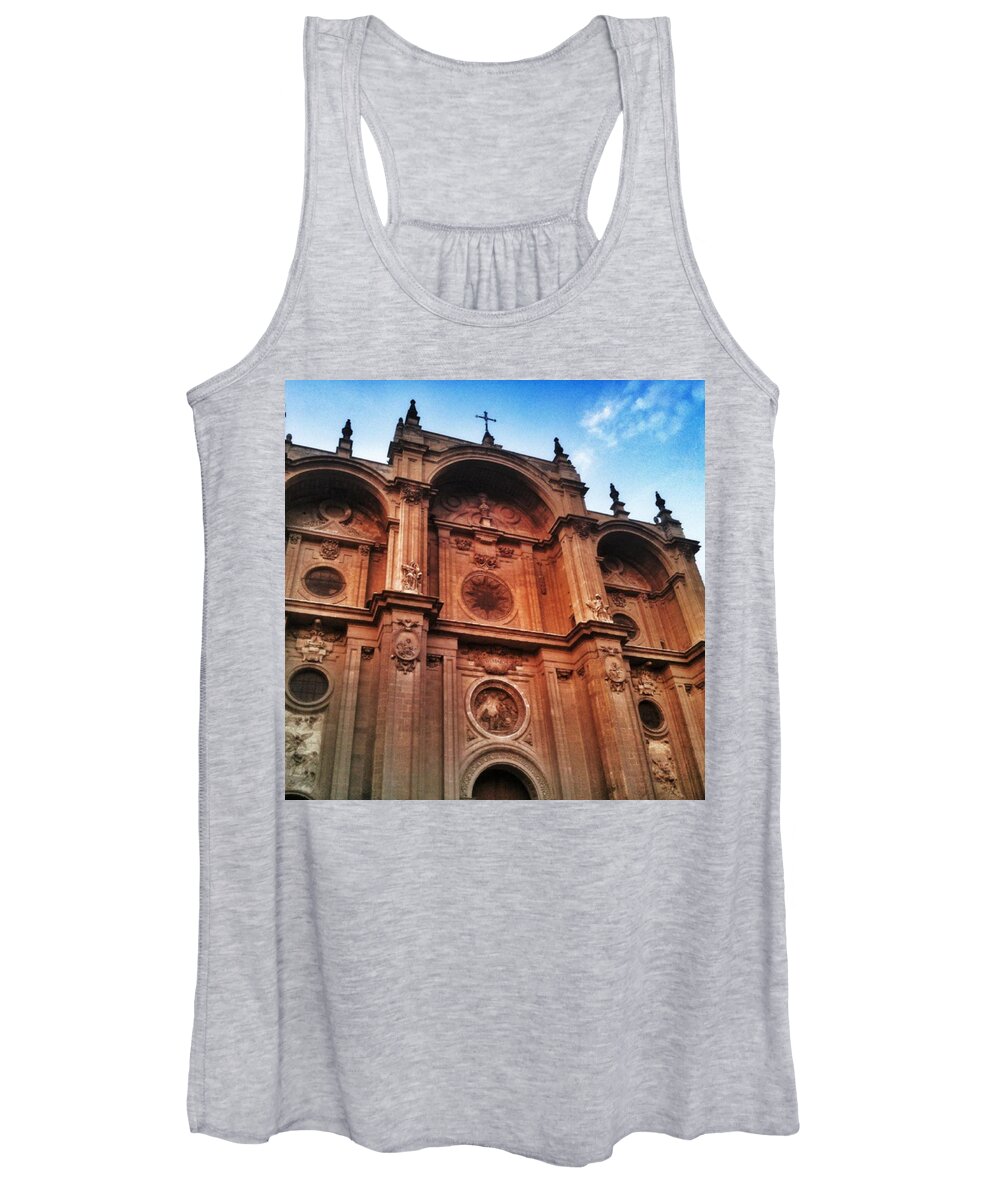 Paciegas Women's Tank Top featuring the photograph Catedral De #granada View From Plaza by Carlos Alkmin