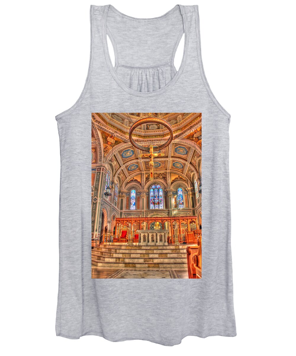 Hdr Women's Tank Top featuring the photograph Catherdral Altar View by Randy Wehner