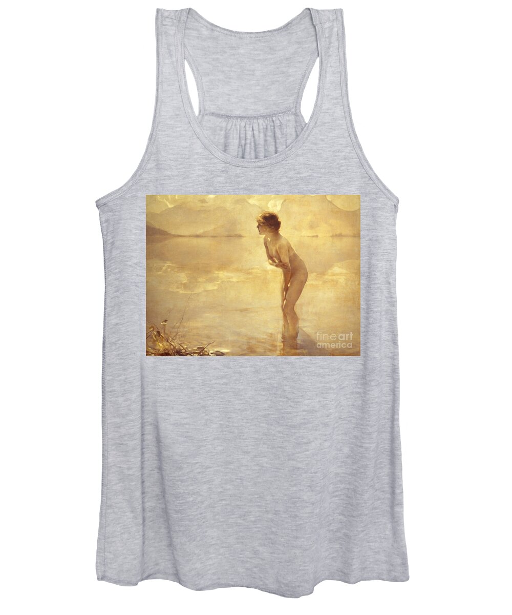 20th Century Women's Tank Top featuring the painting September Morn #10 by Paul Chabas