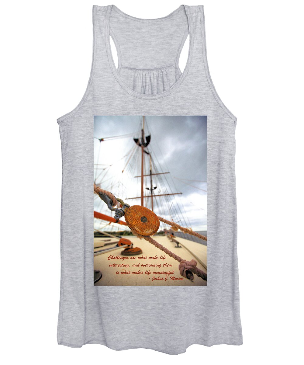 5767 Women's Tank Top featuring the photograph Challenges by Gordon Elwell