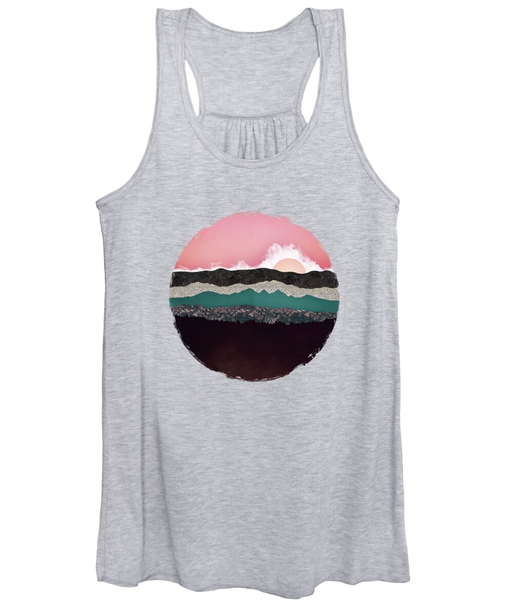 Champagne Women's Tank Top featuring the digital art Champagne Sky by Spacefrog Designs