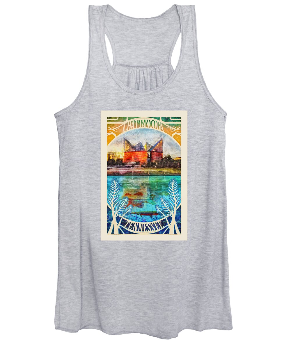 Chattanooga Women's Tank Top featuring the photograph Chattanooga Aquarium Poster by Steven Llorca