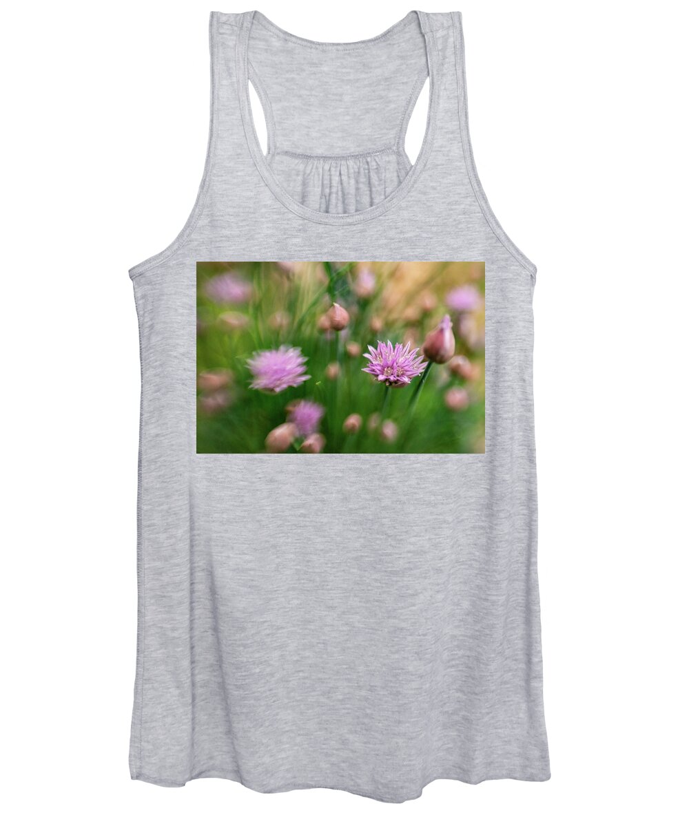 Chive Women's Tank Top featuring the photograph Chive Cookery by Pamela Taylor
