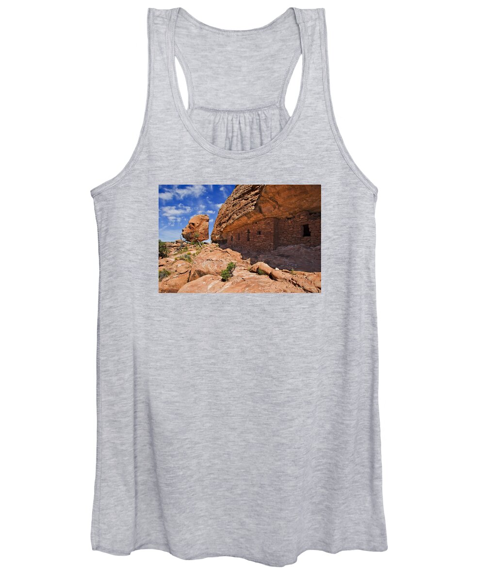 Southwest Women's Tank Top featuring the photograph Citadel House by Dan Norris