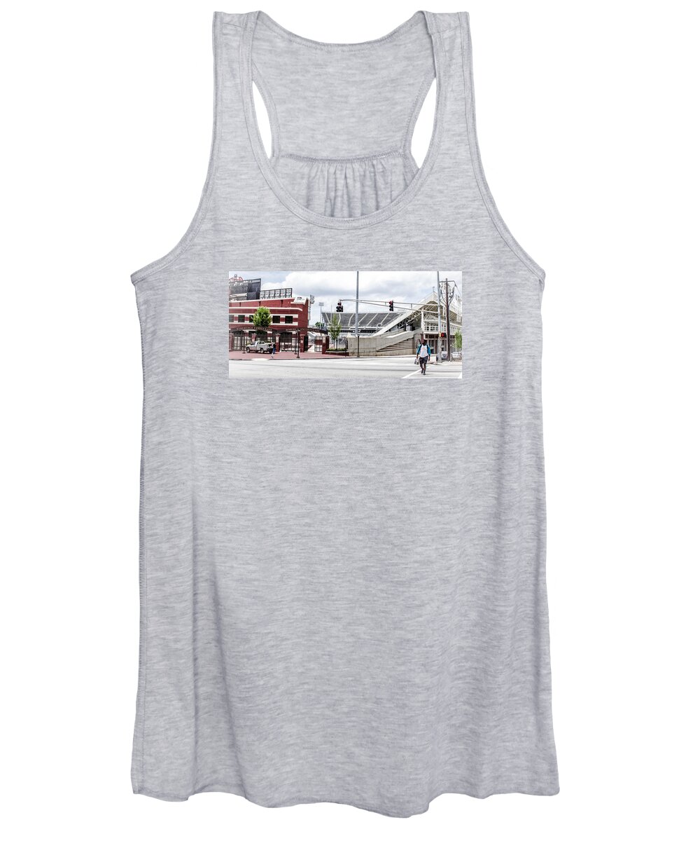 Stadium Women's Tank Top featuring the photograph City Stadium by Mike Dunn