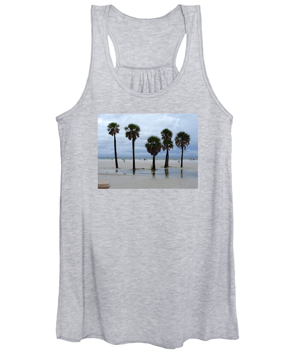 Clearwater Women's Tank Top featuring the photograph Clearwater Beach by James Granberry