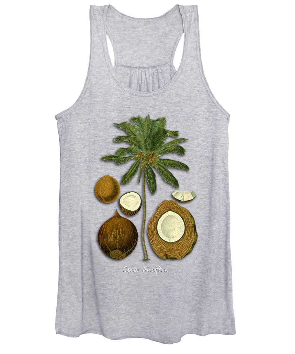 Cocos Nucifera Women's Tank Top featuring the digital art Cocos nucifera by Justyna Jaszke JBJart