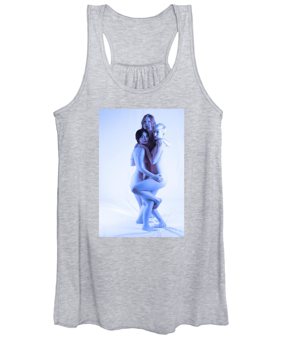 Artistic Photographs Women's Tank Top featuring the photograph Cold embrace by Robert WK Clark