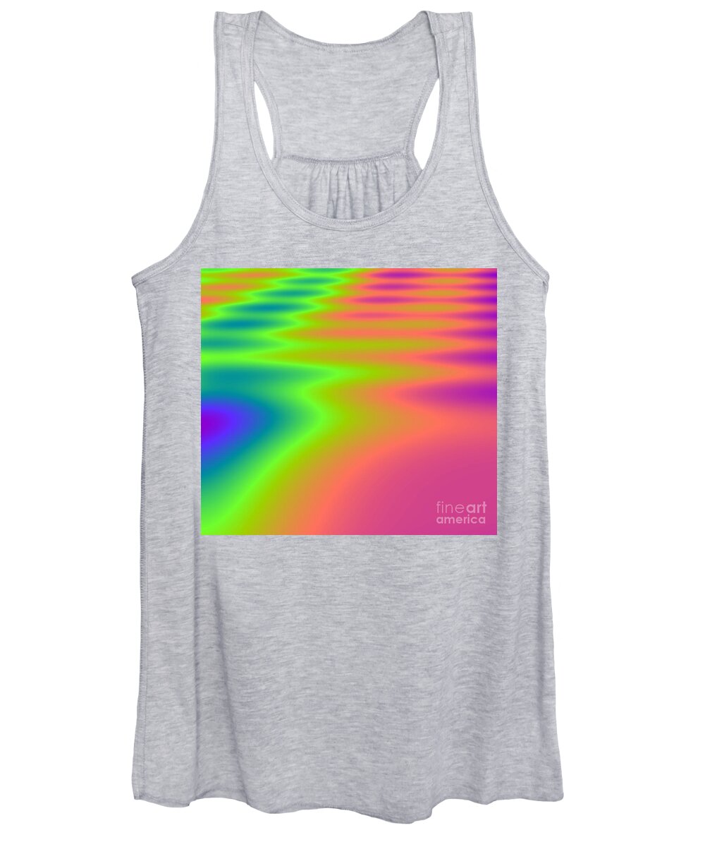 Coloring Book Women's Tank Top featuring the digital art Coloring Outside the Lines by Stan Reckard