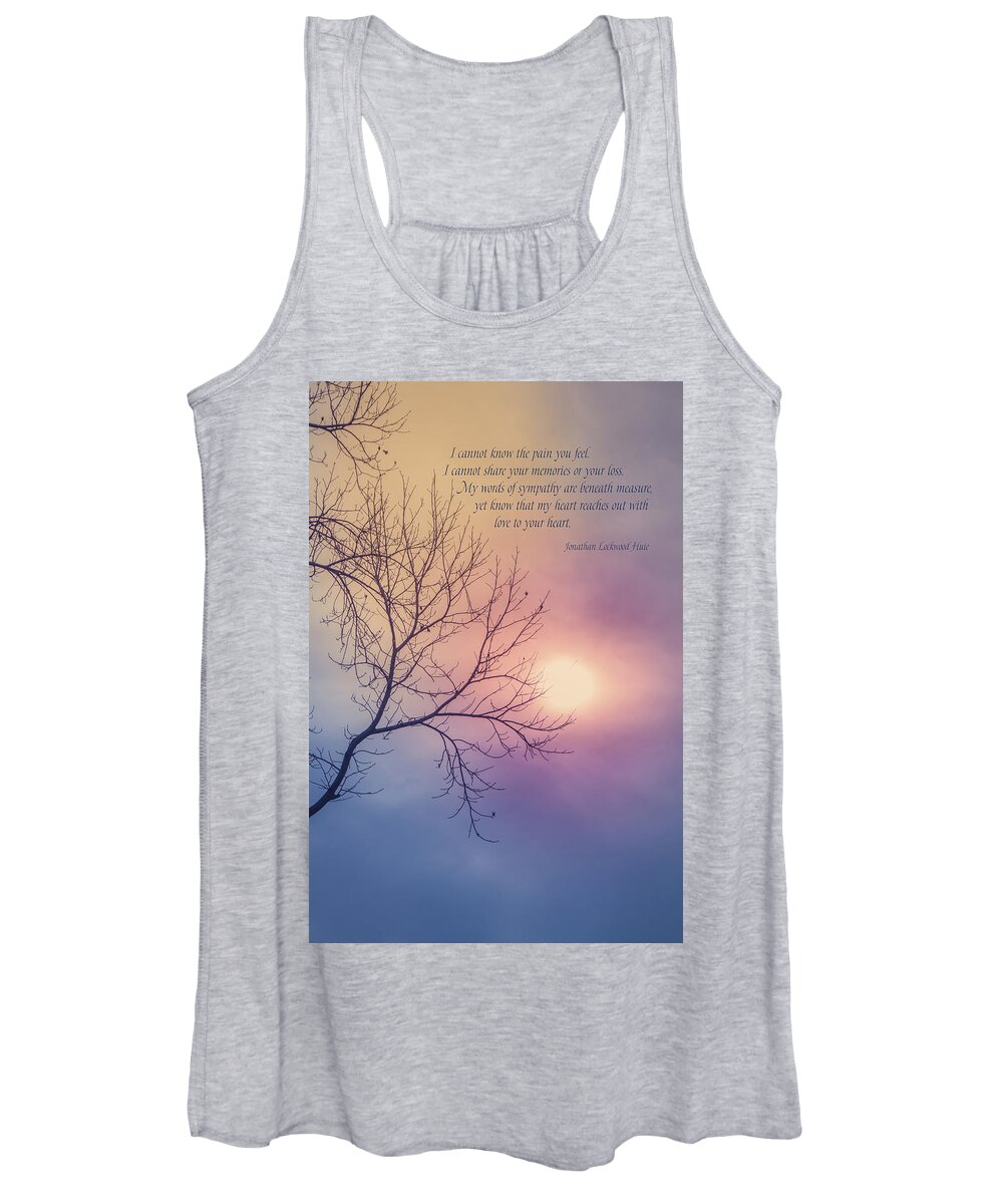 Consoling Women's Tank Top featuring the digital art Comfort in Sorrow by Terry Davis