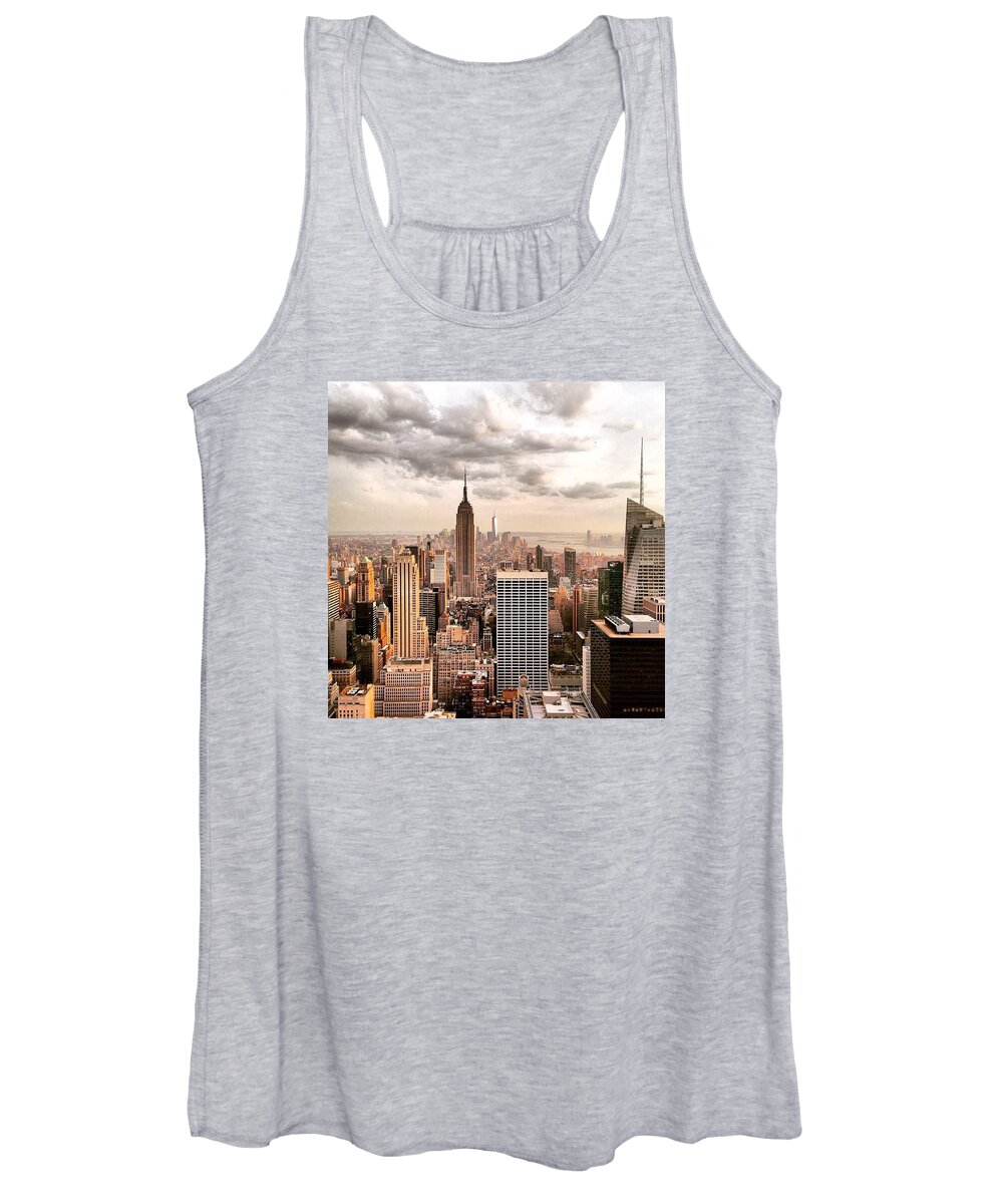 New York Women's Tank Top featuring the painting Concrete Jungle by Craig Gilbraith