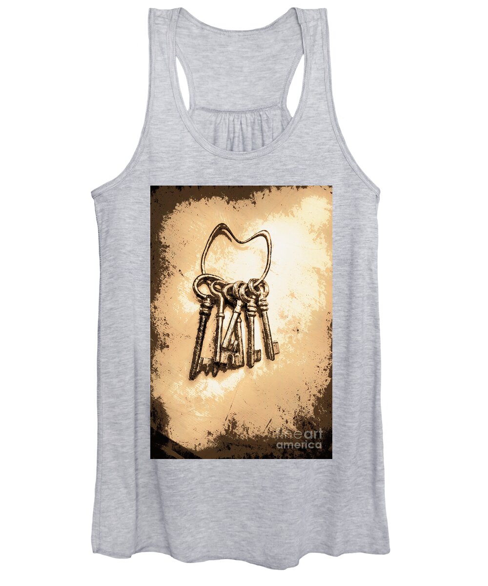 Love Women's Tank Top featuring the photograph Connected keys by Jorgo Photography