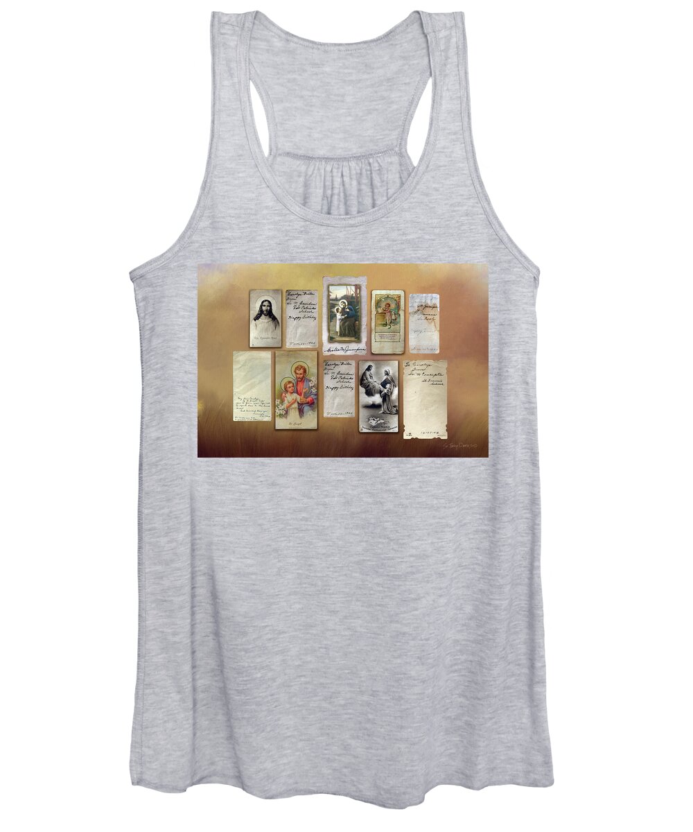 Religious Women's Tank Top featuring the digital art Connections 1 by Terry Davis