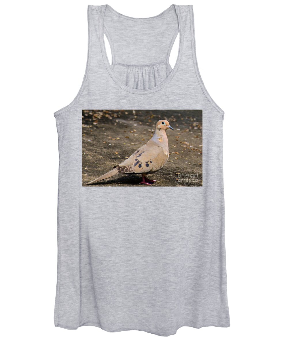 Dove Women's Tank Top featuring the photograph Coo by Barry Bohn