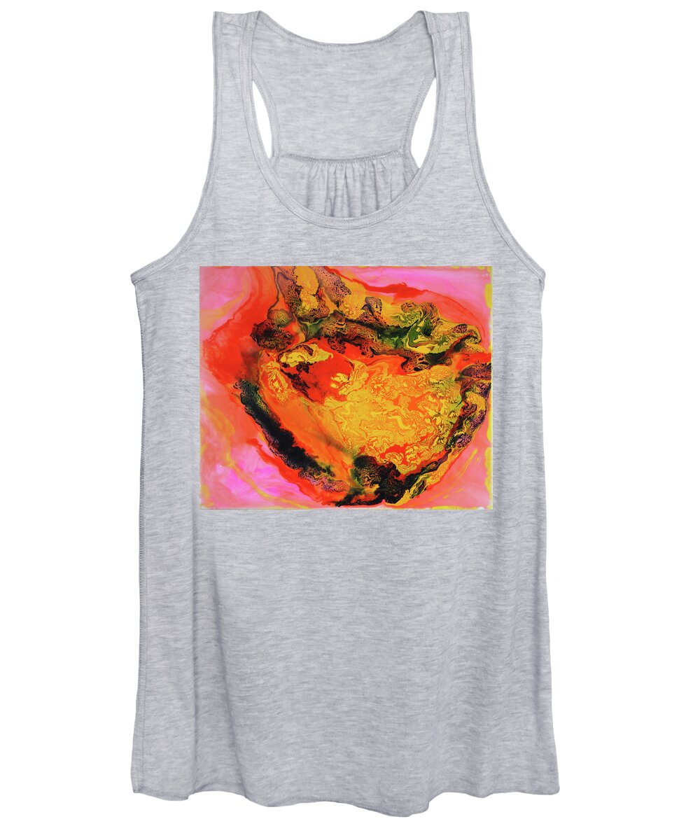 Interplanetary Women's Tank Top featuring the painting Cosmic Cloud by Madeleine Arnett