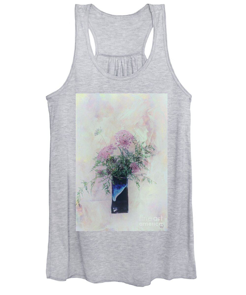 Flowers Women's Tank Top featuring the photograph Cotton Candy Dreams by Linda Lees